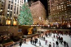 Celebrating Christmas at the iconic Rockefeller Centre in New York City