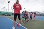 MELBOURNE, AUSTRALIA 29 NOVEMBER 2015: Photo of children during tennis clases at MITS in Melbourne on Sunday 29  November 2015. PHOTO LUIS ENRIQUE ASCUI