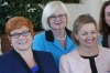 Malcolm Turnbull with  women in his cabinet after they were sworn in on September 21.