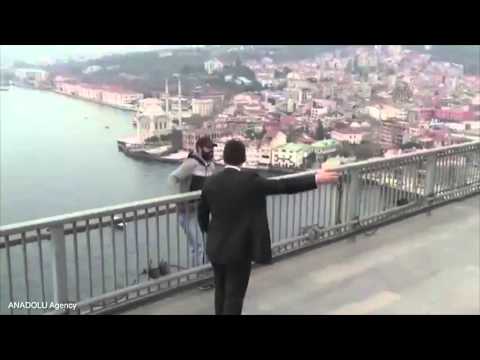 Turkey President Recep Erdogan Talks Man On Bridge Out Of Suicide ( Video)