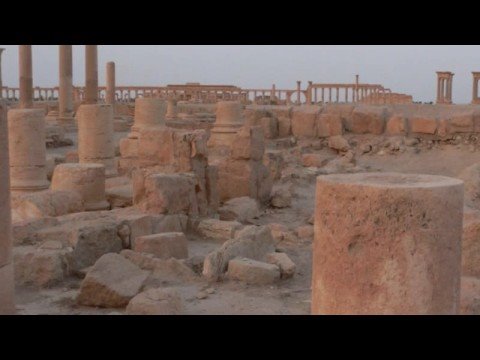 Palmyra (Tadmor تدمر  in Syria) at sunset and sunrise