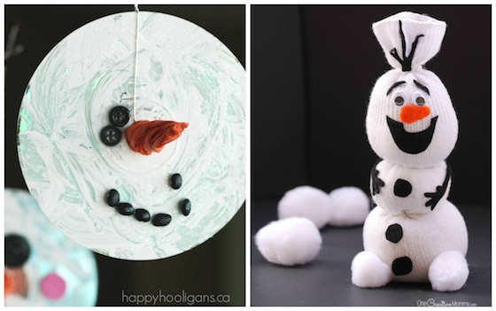 cd snowman and sock olaf