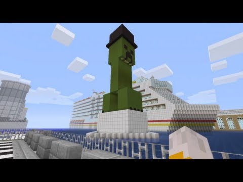 Minecraft Xbox - Creeper Of Liberty - Newport City Tour - Part 2