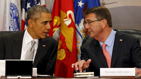 U.S. President Barack Obama and U.S. Defense Secretary Ash Carter. © Carlos Barria