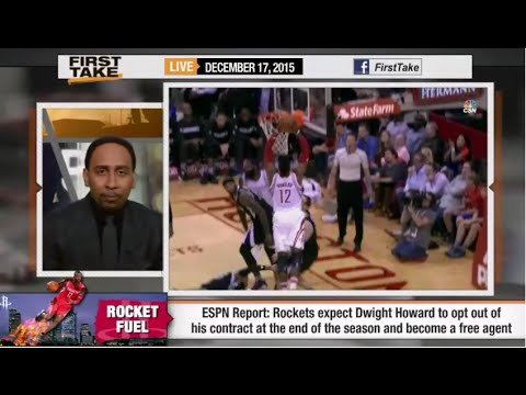 ESPN First Take - Dwight Howard of Houston Rockets Not Seeking Trade