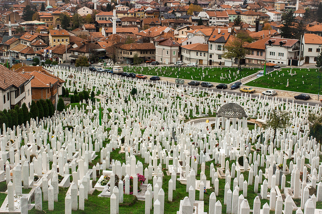 Nothing new about Islamophobia in Europe. Pictured: Muslim war cemetery, Sarajevo. (Photo: Ivana Vasilj / Flickr Commons)