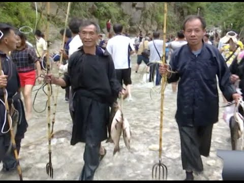 Chinese Miao People Celebrates Traditional Fish Killing Festival