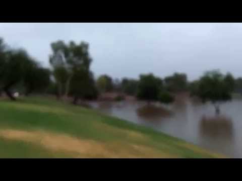 Phoenix,AZ  BREAKING NEWS- Historical Flooding  forms lake-Sept. 8th, 2014