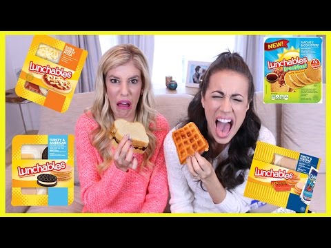 Tasting Gross Lunchables (w/ Colleen Ballinger and Rebecca Zamolo)