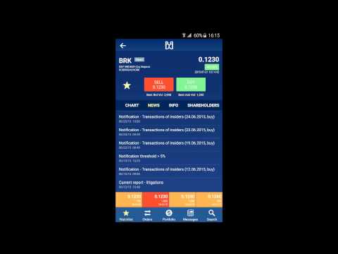 Bucharest Stock Exchange Trading App Arena