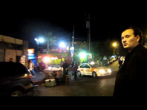 Walking Tour of Tijuana Mexico after dark