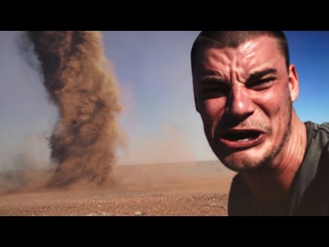 Crazy Guy Runs Into Outback Tornado To Take Selfie