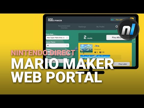 Super Mario Maker Web Portal Announcement! | Nintendo Direct Nov 2015