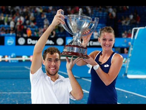 Williams/Isner vs Radwanska/Janowicz Hopman Cup 2015 Highlights