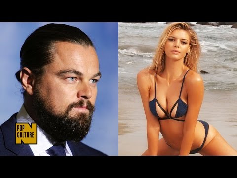 Leonardo DiCaprio Parties With Sports Illustrated's "Rookie of the Year" Model