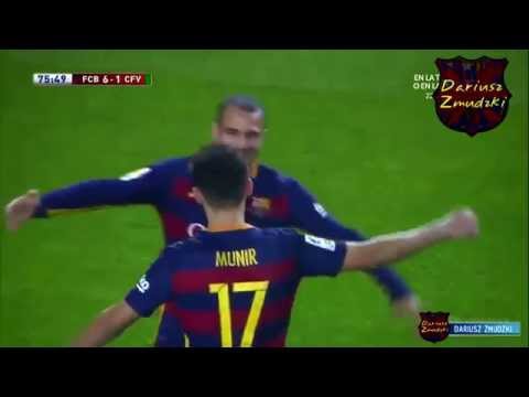 FC BARCELONA (6:1) CF VILLANOVENSE · 2015 · All Goals · Skrót meczu