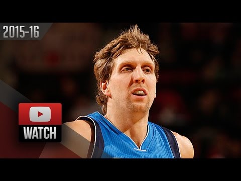 Dirk Nowitzki Full Highlights at Trail Blazers (2015.12.01) - 28 Pts, CLUTCH!