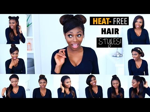 13 AMAZING HEAT FREE HAIRSTYLE INSPIRATION USING WEAVE/ EXTENSIONS