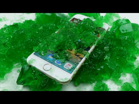 iPhone 6 in Gummy Jello Overnight - Will it Survive?