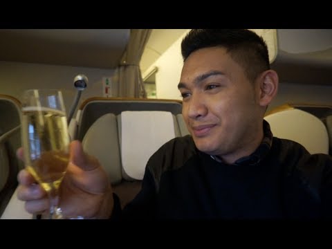 SEATTLE TO DUBAI ON EMIRATES BOEING-777 BUSINESS CLASS - Dubai 2014 (Day 1) - ohitsROME vlogs