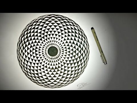 How To Draw Geometric EYE - The Toroid Mandala