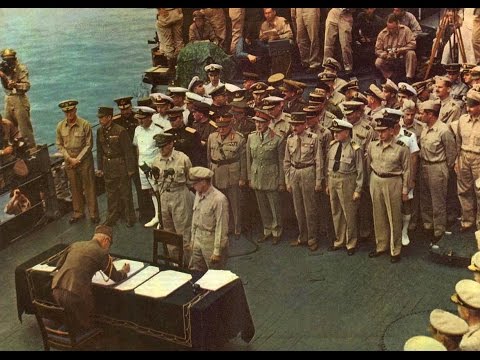 Japanese Surrender in HD Color 1945