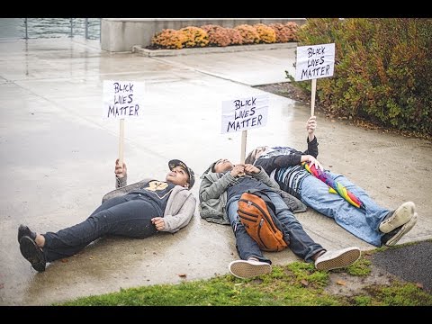 Solidarity Walkout - Ithaca College Students rally against President