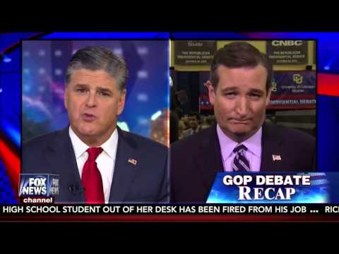 Ted Cruz Discusses the #CNBCGOPDebate with Sean Hannity