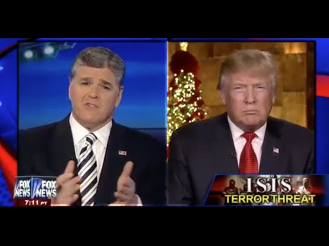 Donald Trump Interview With FOX News Sean Hannity Radio Show - Barack Obama - GOP - Refugee -12/3/15