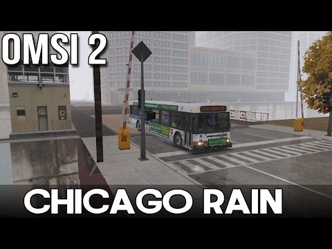 OMSI 2 - Chicago Rain - Route 124 From Navy Pier