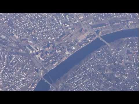 Boston-to-Chicago flight: Niagara Falls, Hamilton ON, Brantford ON, Holland MI 2012-01-16