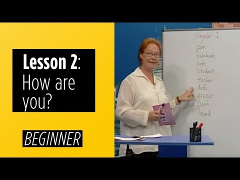 Beginner Levels - Lesson 2: How Are You?