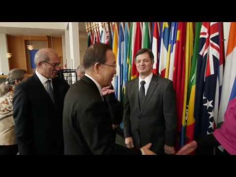 Ban Ki-moon visits the OPCW