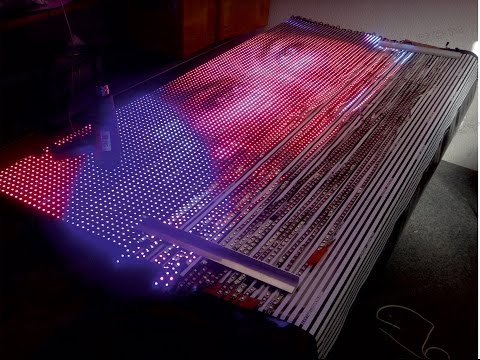 how to build your own flexible LED Display XXL WS2811 real time Video Transmission