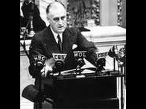 America Declares War on Japan - President Roosevelt Speech [Full Resolution]