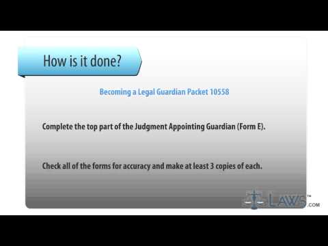 Becoming a Legal Guardian Packet 10558