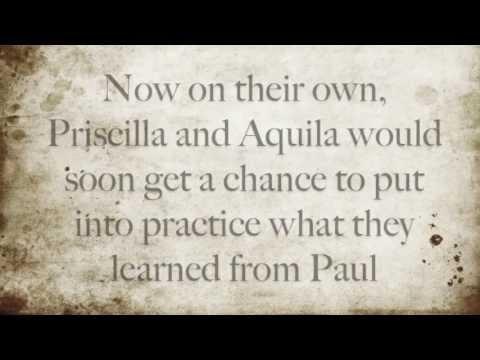 Someone in scripture you should know: Priscilla & Aquila