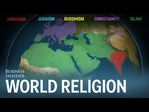 Animated map shows how religion spread around the world