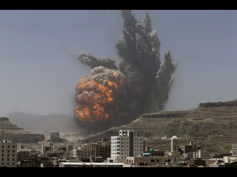 Houthi Rebel Scud Missile Depot Explodes After Saudi Airstrike In Yemen  - Yemen War 2015