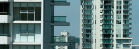 Apartments towers at Melbourne's Docklands.