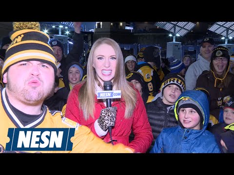 Bruins, Canadiens Fans Go Wild During NHL Winter Classic