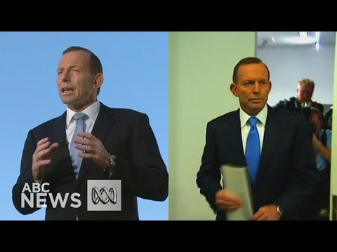 Take a look back at the dramatic political rise and fall of Tony Abbott