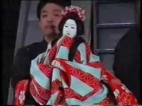 Japanese Bunraku puppets