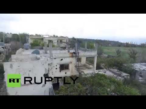 Syria: Drone footage captures Syrian army advance in Latakia Governorate