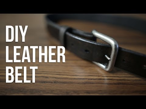 How To Make A Leather Belt - DIY Leather Belt