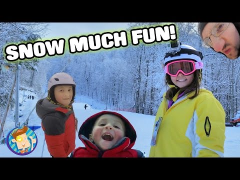 Kids go Skiing AGAIN! Lexi goes down Huge Mountain!! (Ober Gatlinburg, TN Family Vlog #3)