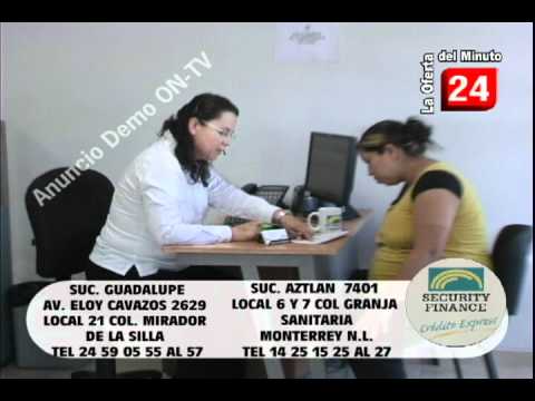 Security Finance comercial ON-TV Television Monterrey