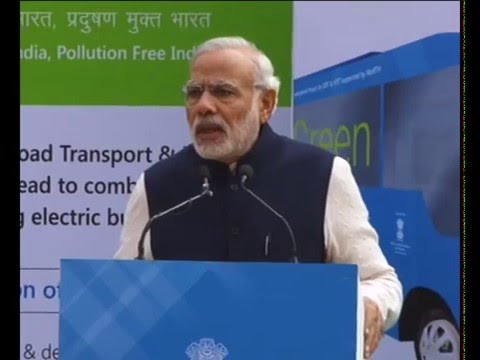 PM Modi's speech at the Demonstration of Retro-Fit Electric Bus at Parliament House