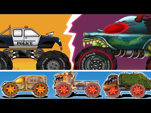 Beware Of The Ghost Vehicles |Haunted House Monster Truck | Episode 6