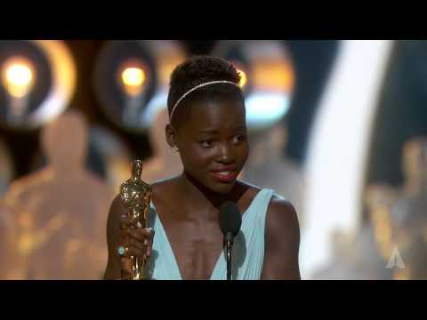 Lupita Nyong'o winning Best Supporting Actress